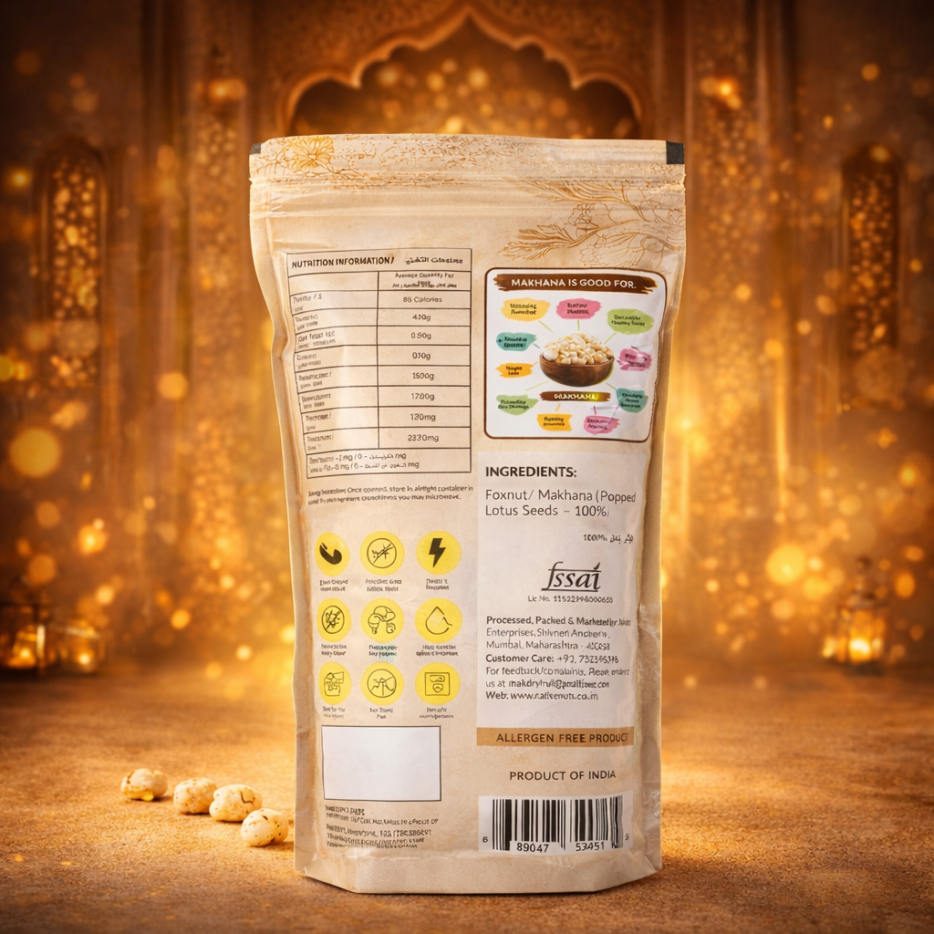 Premium Raw Plain Makhana | Premium Roasted Makhana Snack