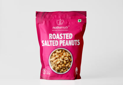 Roasted Salted Roasted Peanuts | Crunchy Protein Snack