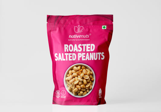 Roasted Salted Roasted Peanuts | Crunchy Protein Snack