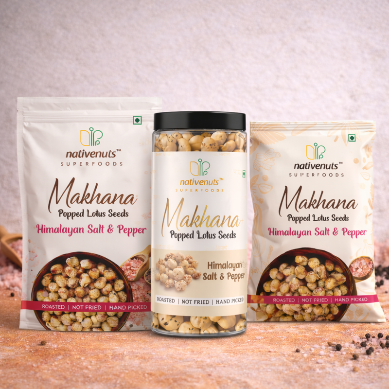 Himalayan Salt & Pepper Makhana | Premium Roasted Makhana Snack