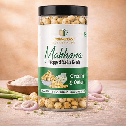 Cream Onion Makhana | Premium Roasted Makhana Snack