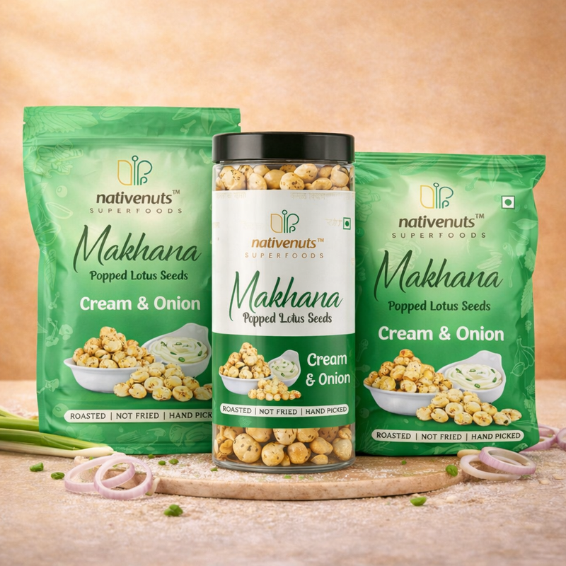 Cream Onion Makhana | Premium Roasted Makhana Snack