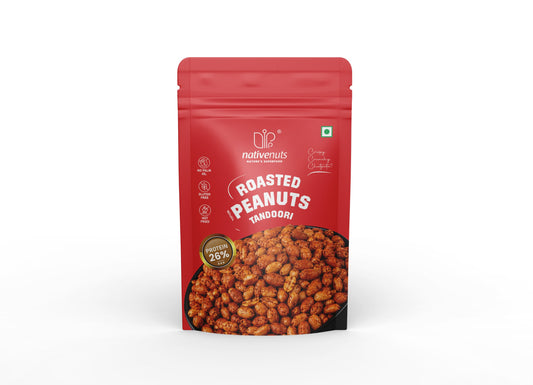 Roasted Tandoori Roasted Peanuts | Crunchy Protein Snack