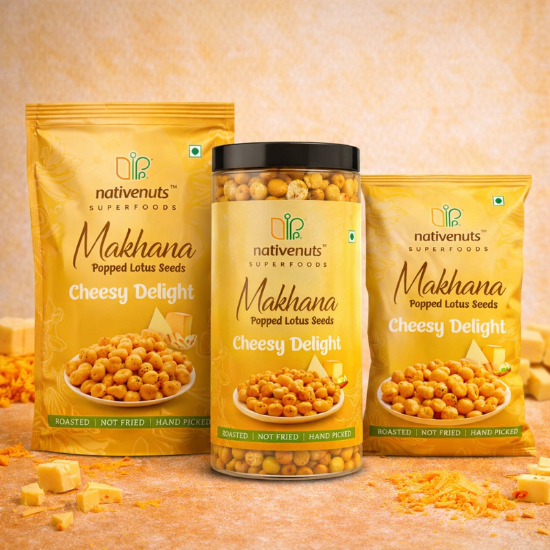 Cheesy Delight Makhana | Premium Roasted Makhana Snack